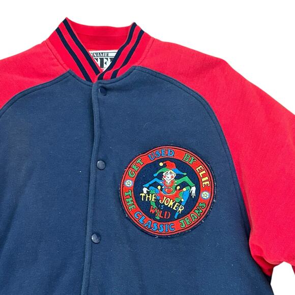 RARE Vintage Get Used by Elie Joker Is Wild Bomber Jacket / Men’s Medium - - Picture 3 of 6